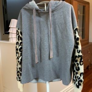 Alcee for Anthropologie sporty leopard sweatshirt. Brand new. Retail 149.95‎